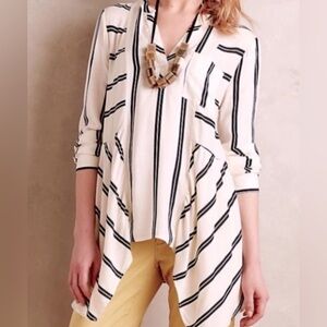 NWT $78 Anthropologie Maeve "Lainey" Henley Tunic